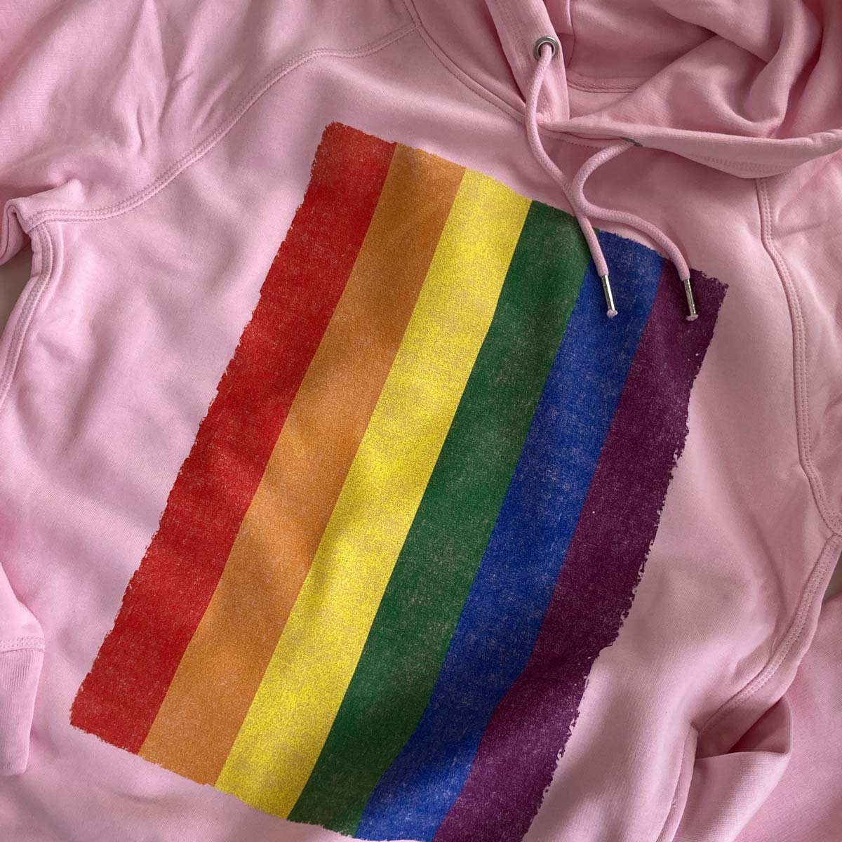 PINK PRIDE FLAG - HOODIE [limited] - Slap Me! Shop 