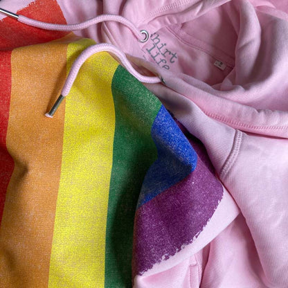 PINK PRIDE FLAG - HOODIE [limited] - Slap Me! Shop 