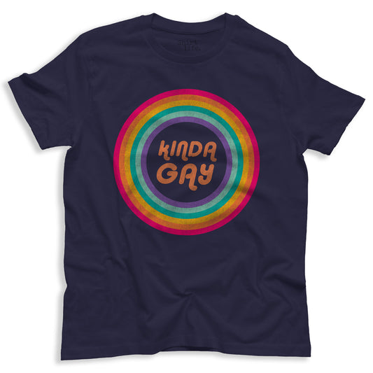 kinda gay pride navy shirt 