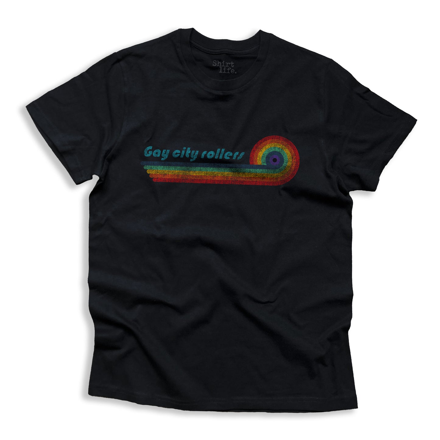 Gay city rollers shirt black unisex