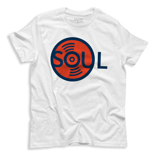 soul music shirt tee white