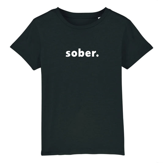 Sober alcoholic statement kids shirt